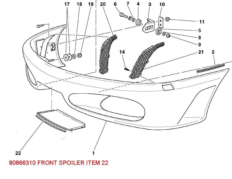 80866310FRONT SPOILER PATTERN