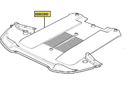 65663900P 550 FRONT UNDERTRAY (PATTERN)