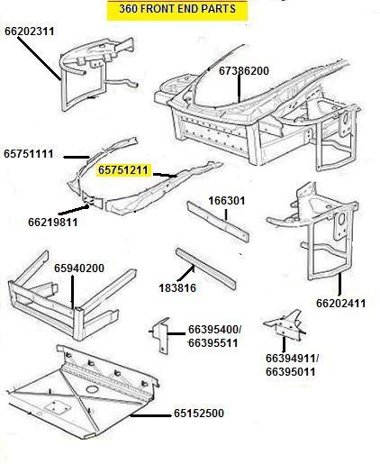 [65751211] F) L.H FENDER SUPPORT WALL (Pattern)