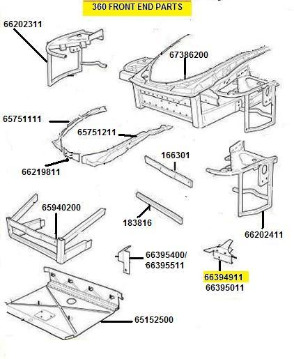 66395011 R.H. BRAKET FOR FRONT BUMPER FIXING (Pattern)