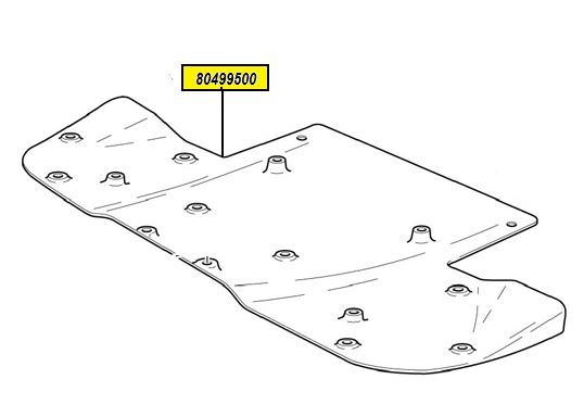 80499500P 430 SCUD FRONT UNDERTRAY (PATTERN) 