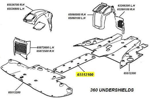 [65512100] CENTRAL UNDER THE BODY SHELL  (Pattern)