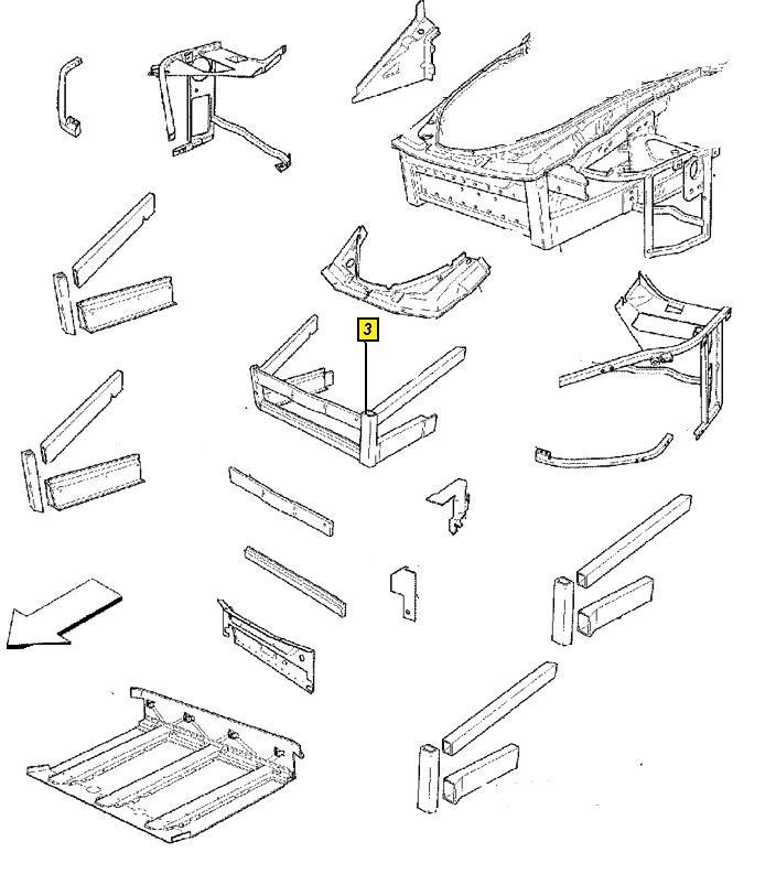 [68885900] FRONT FRAME (Pattern)