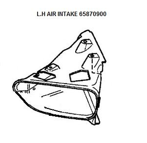 [65870900] L.H AIR INTAKE (Pattern)