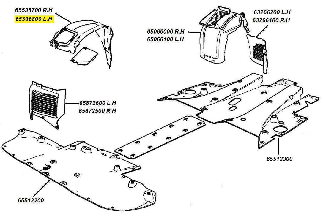 [65536800] L.H FRONT WHEELHOUSE WITH DOOR  (Pattern)