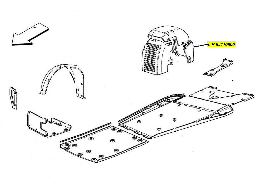 [64110600] L.H REAR WHEELHOUSE  (Pattern)