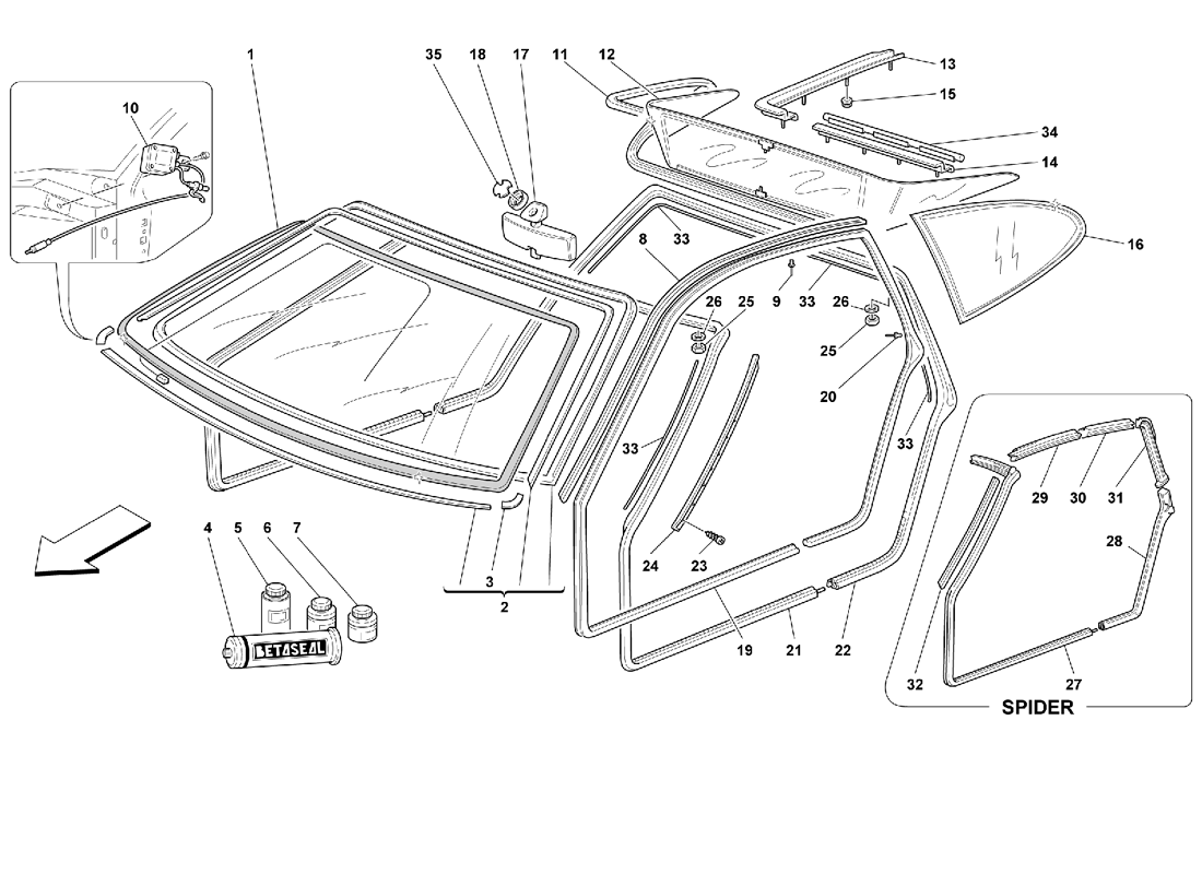 [64426800] Original Windscreen Glass (Pattern)