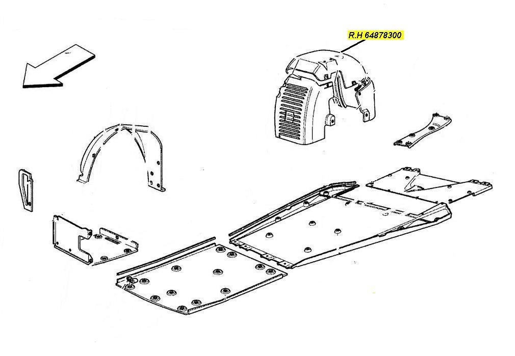 [64878300] F) R.H. REAR WHEELHOUSE  (Pattern)