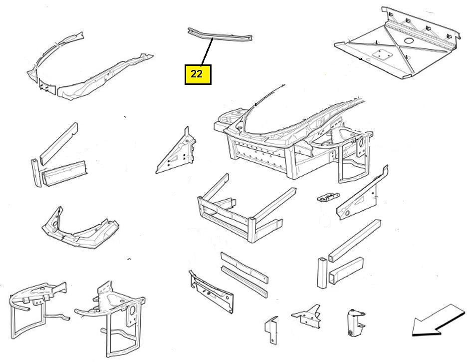 [64874411] S) R.H & L.H LOWER CARPET SHIELD (Pattern) PRICE IS FOR ONE ONLY