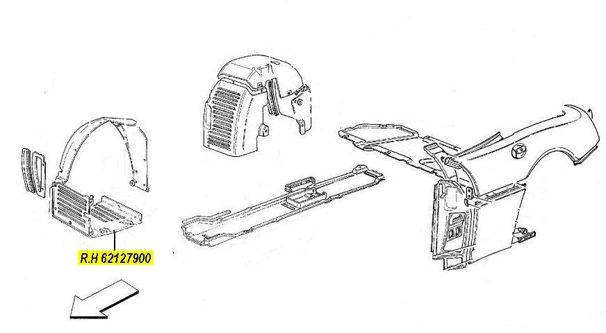 [62127900] R.H LOWER GUARD FOR UNDERBODY (Pattern)