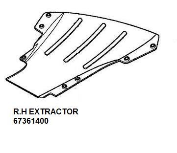 67361400 R.H. EXTRACTOR (PATTERN)