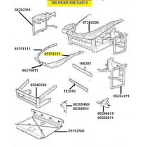 [65751211] F) L.H FENDER SUPPORT WALL (Pattern)