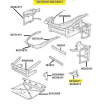 66394911 L.H. BRAKET FOR FRONT BUMPER FIXING (PATTERN)