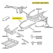 [67963111] R.H FENDER SUPPORT WALL (Pattern)