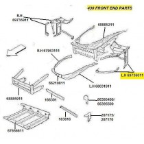 [69736011] L.H FRONT SIDE FRAME New OEM