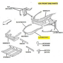 [68031911] L.H FENDER SUPPORT WALL (Pattern)