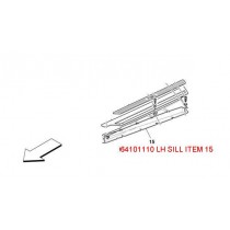 [64101210] L.H Sill Cover (Pattern)