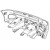 [67779510] COMPLETE REAR BUMPER (Pattern) UK version with USA side marker lights